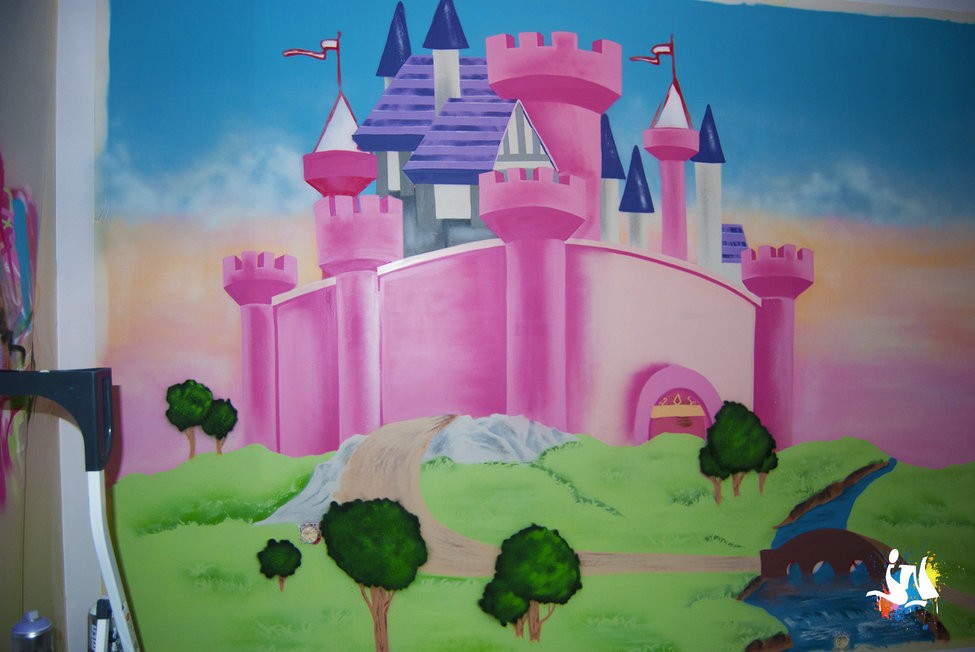 Détails 2 - graffiti château princesse (JN - graffiti déco)