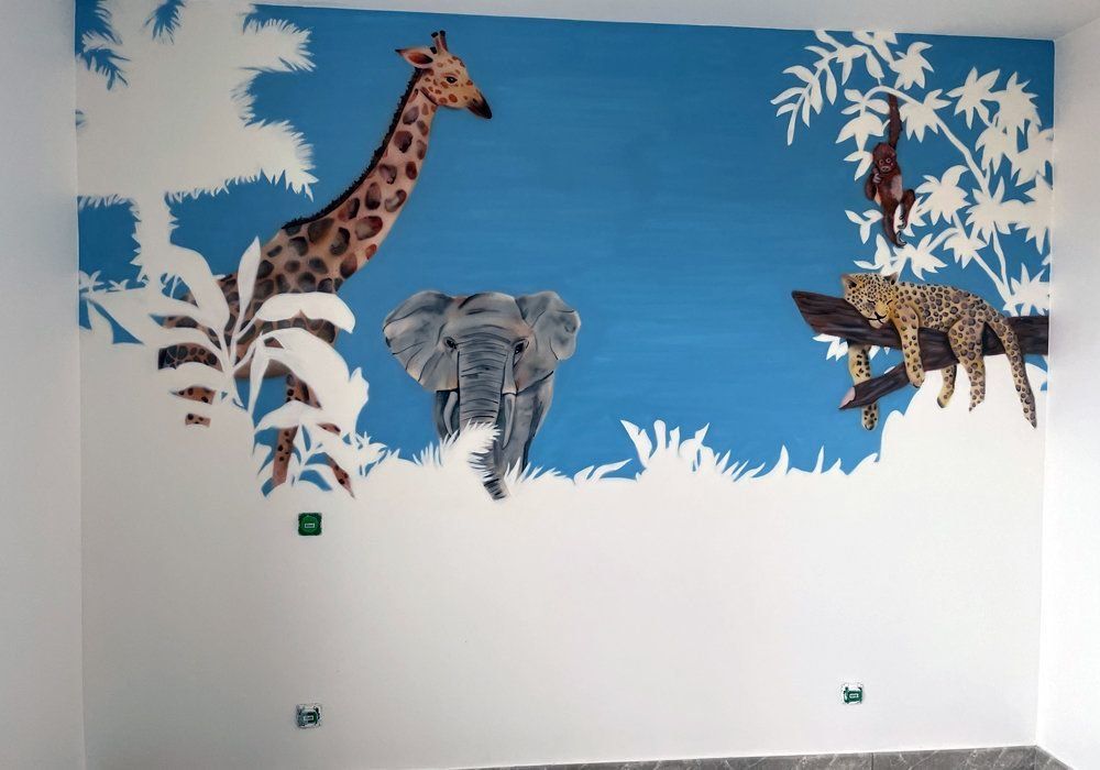 Peinture fresque chambre d'enfant: la décoration de l'espace des rêves